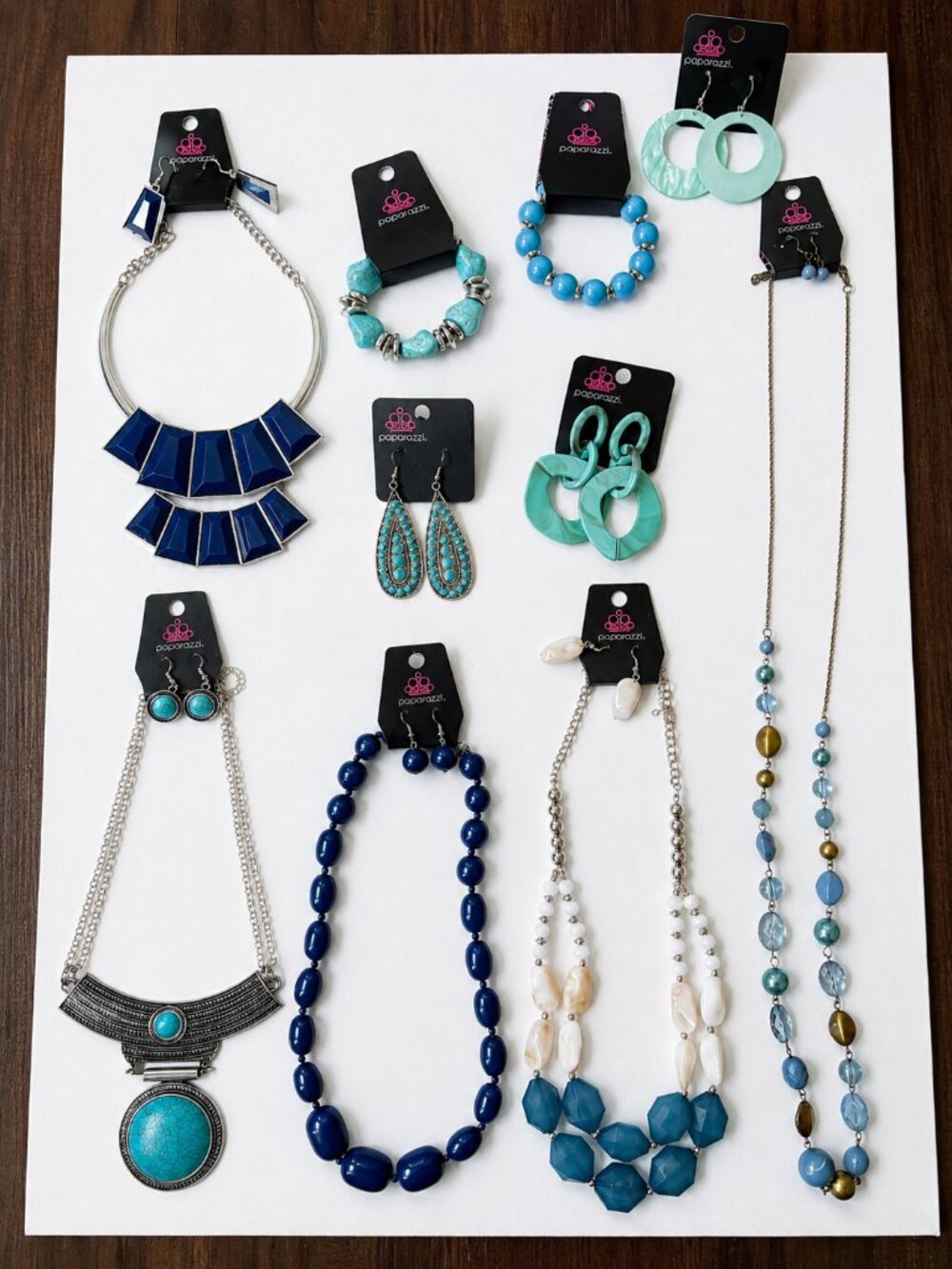 Paparazzi Jewelry Lot of 10 Blue & Turquoise